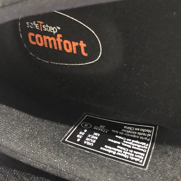 Safe T Step Comfort Womens Size 8 Black Oil & Slip Resistant Non-Marking Shoes - Picture 9 of 11